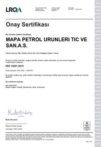 ISO 14001:2015 Certificate
